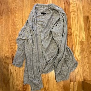 New adorable grey open front long sweater